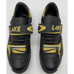 LAKE CYCLING Women's Size 7.5-8 Black & Yellow Shoes EU 39.5 Mountain Great Cond